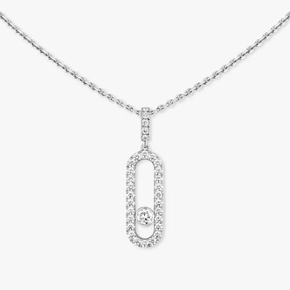 [Max Jewelry]Move Uno Diamond Necklace in Rose Gold