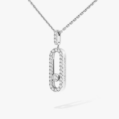 [Max Jewelry]Move Uno Diamond Necklace in Rose Gold