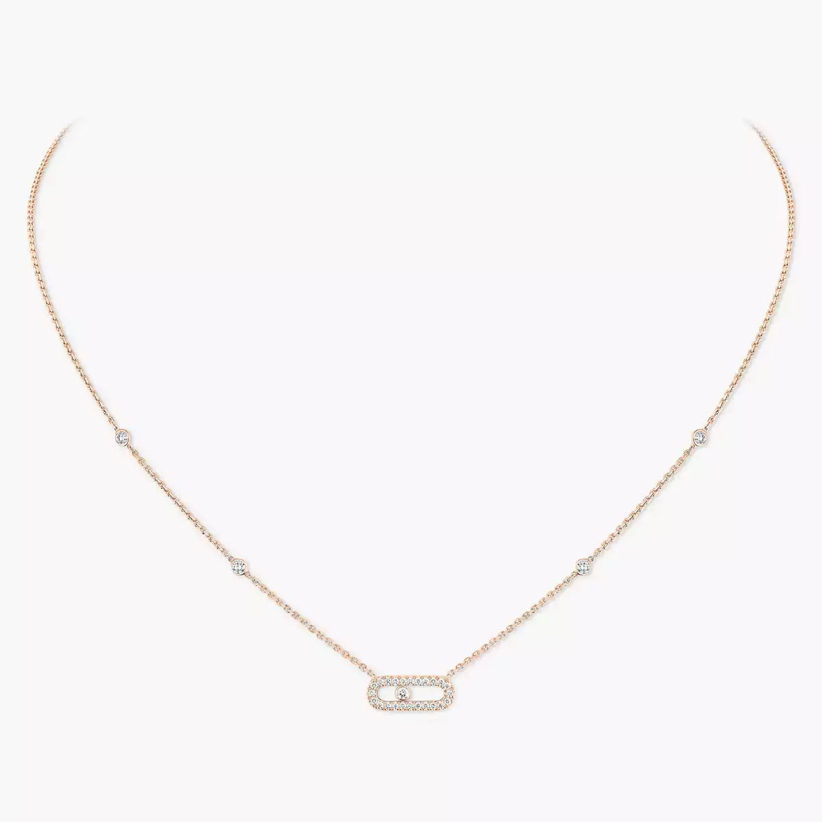 [Plus&Max]Diamond Necklace Move Uno