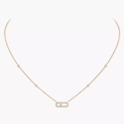 [Plus&Max]Diamond Necklace Move Uno