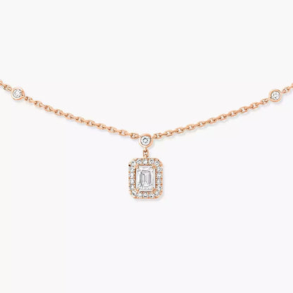 [Max Jewelry]My Twin Diamond Necklace in Silver