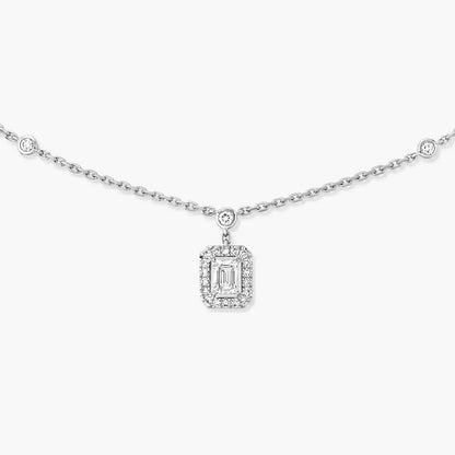[Max Jewelry]My Twin Diamond Necklace in Silver