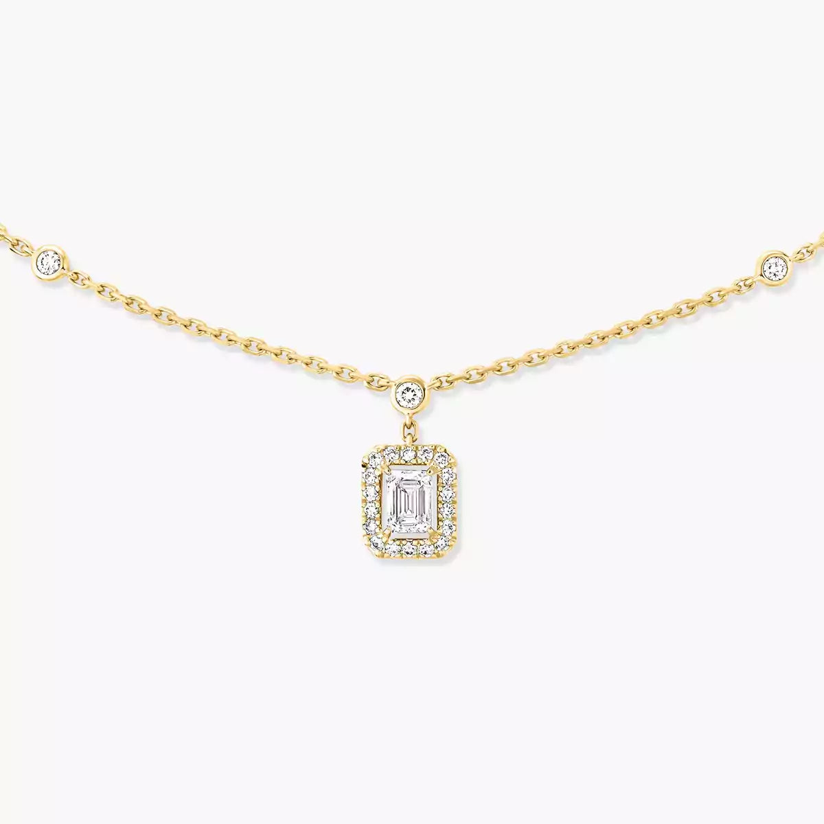 [Max Jewelry]My Twin Diamond Necklace in Silver