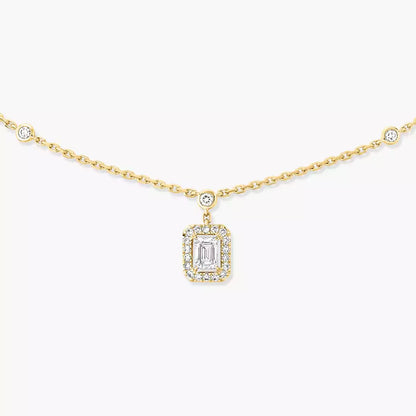 [Max Jewelry]My Twin Diamond Necklace in Silver
