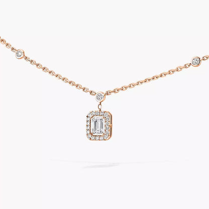 [Max Jewelry]My Twin Diamond Necklace in Silver