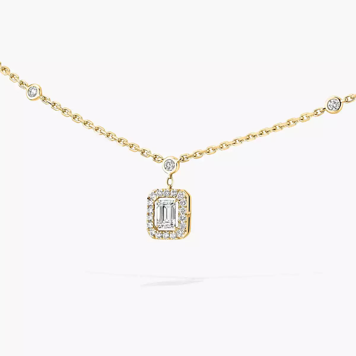 [Max Jewelry]My Twin Diamond Necklace in Silver