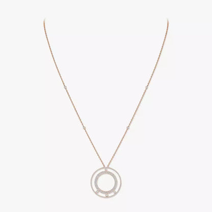 [Max Jewelry]Move Romane Long Pave_-Set Diamond Necklace
