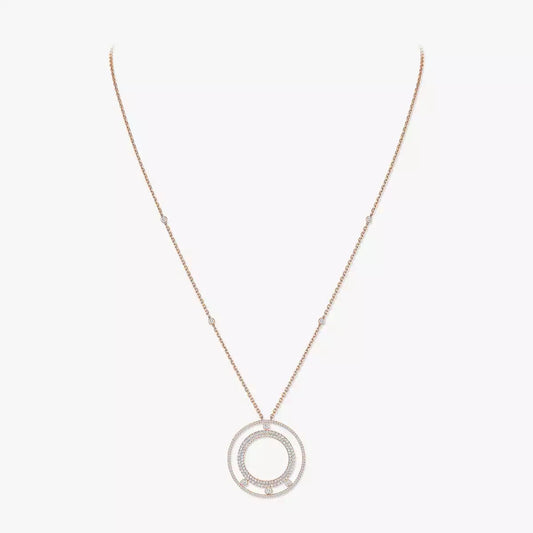 [Max Jewelry]Move Romane Long Pave_-Set Diamond Necklace