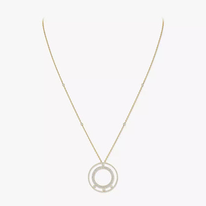 [Max Jewelry]Move Romane Long Pave_-Set Diamond Necklace