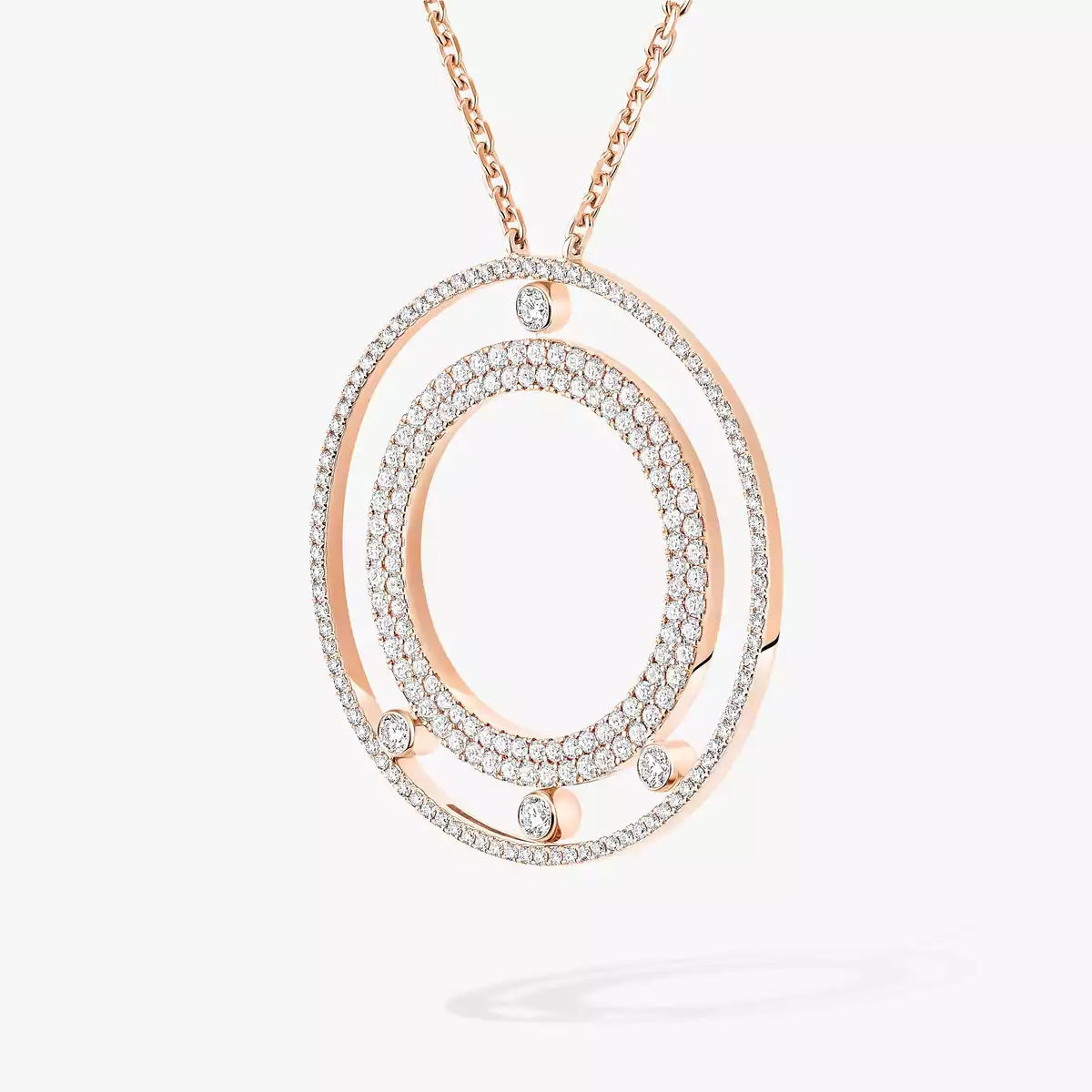 [Max Jewelry]Move Romane Long Pave_-Set Diamond Necklace