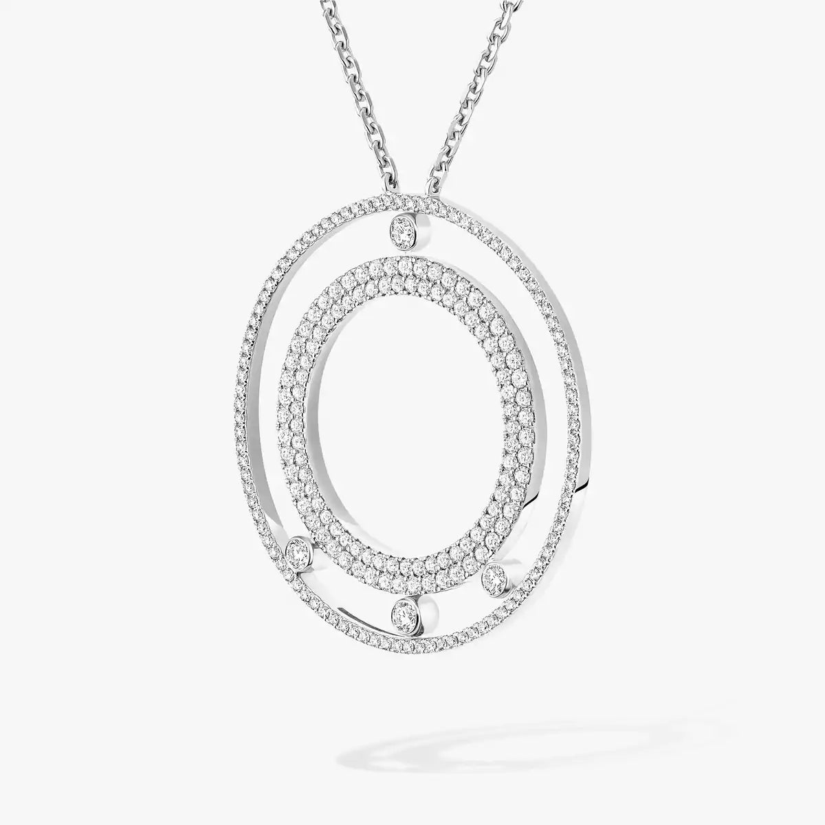 [Max Jewelry]Move Romane Long Pave_-Set Diamond Necklace