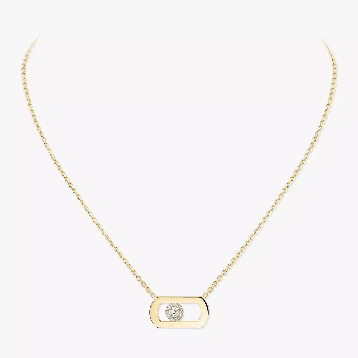 [Max Jewelry]So Move Diamond Necklace in Gold