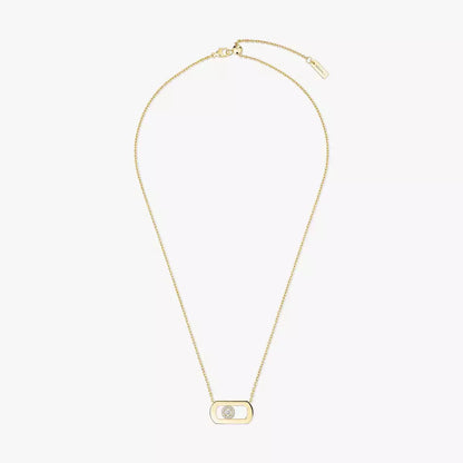 [Max Jewelry]So Move Diamond Necklace in Gold