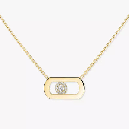 [Max Jewelry]So Move Diamond Necklace in Gold