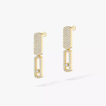 [Max Jewelry]Imperial Move SM Diamond Earrings