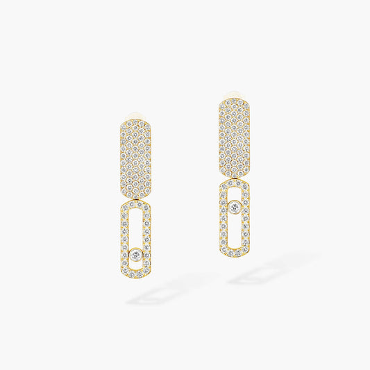 [Max Jewelry]Imperial Move SM Diamond Earrings