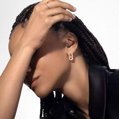 [Max Jewelry]So Move Diamond Earrings in Yellow Gold