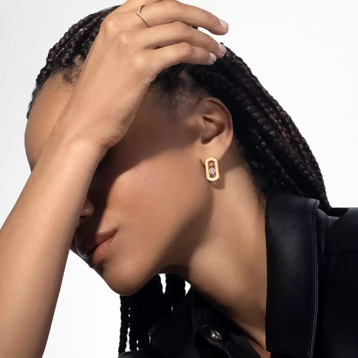 [Max Jewelry]So Move Diamond Earrings in Yellow Gold
