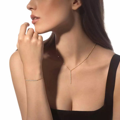 [Max Jewelry]Diamond Thin Bangle 0.15ct My Twin Toi & Moi