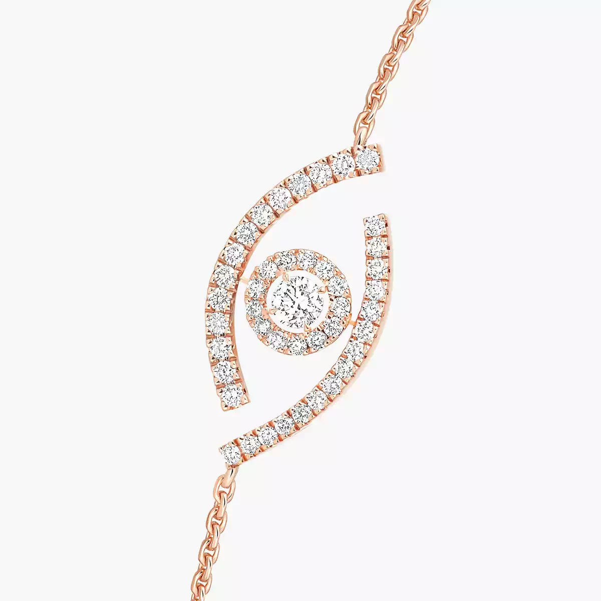 [Max Jewelry]Lucky Eye Pave-Set Diamond Bracelet