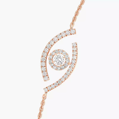 [Max Jewelry]Lucky Eye Pave-Set Diamond Bracelet
