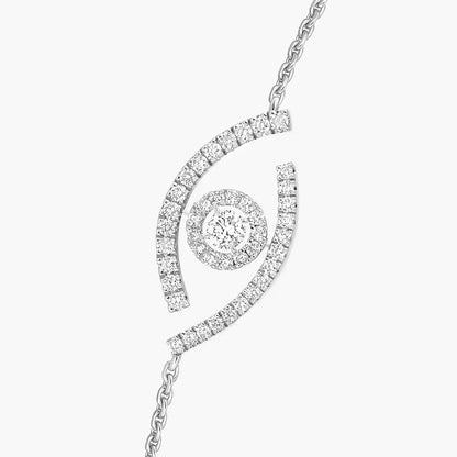 [Max Jewelry]Lucky Eye Pave-Set Diamond Bracelet