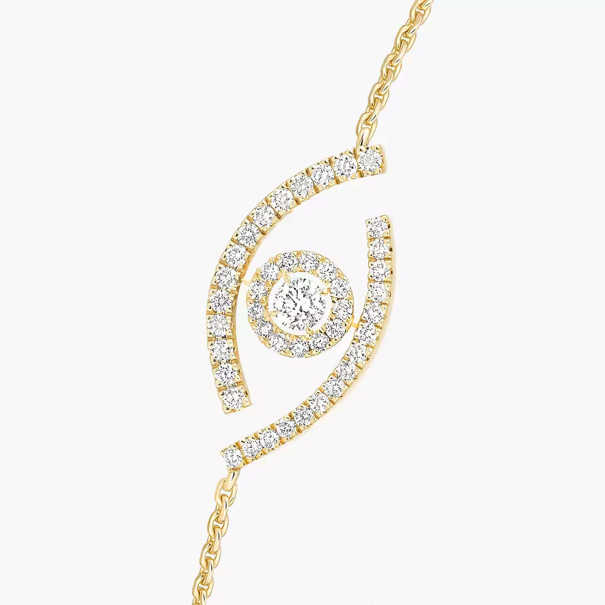 [Max Jewelry]Lucky Eye Pave-Set Diamond Bracelet