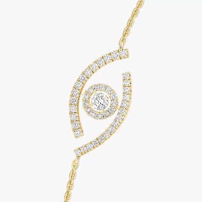 [Max Jewelry]Lucky Eye Pave-Set Diamond Bracelet