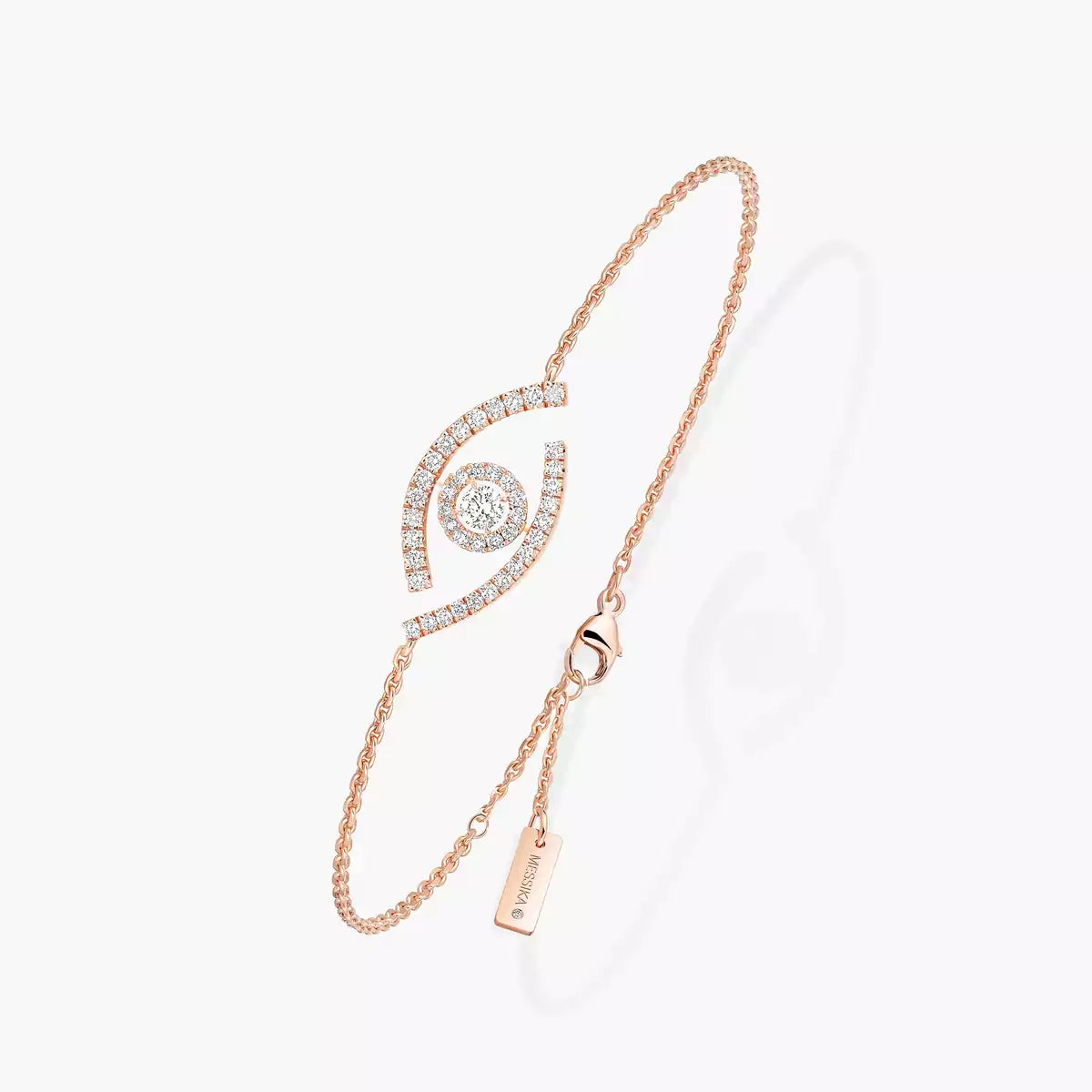 [Max Jewelry]Lucky Eye Pave-Set Diamond Bracelet