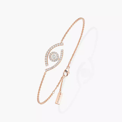[Max Jewelry]Lucky Eye Pave-Set Diamond Bracelet