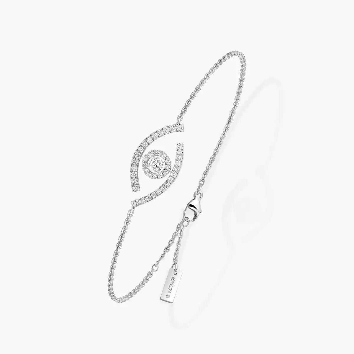 [Max Jewelry]Lucky Eye Pave-Set Diamond Bracelet