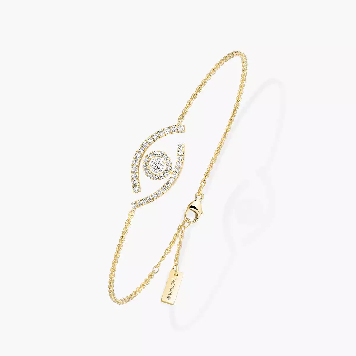 [Max Jewelry]Lucky Eye Pave-Set Diamond Bracelet