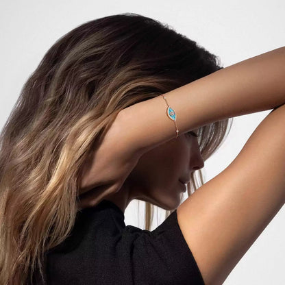 [Max Jewelry]Lucky Eye Diamond Bracelet