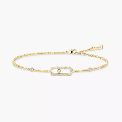 [Max Jewelry]Move Uno Diamond Bracelet