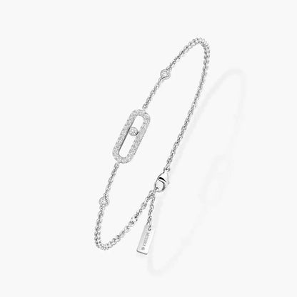 [Max Jewelry]Move Uno Diamond Bracelet