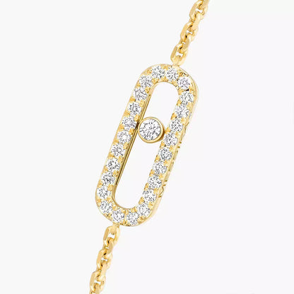 [Max Jewelry]Move Uno Diamond Bracelet