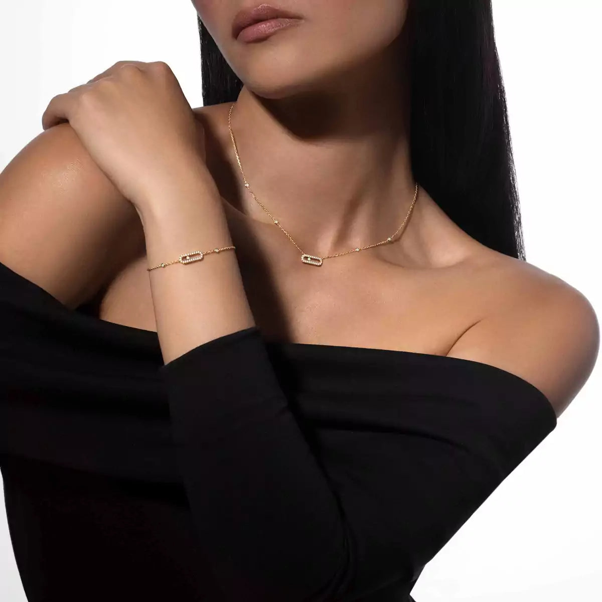 [Max Jewelry]Move Uno Diamond Bracelet