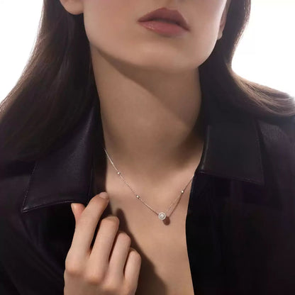 [Max Jewelry]Diamond Necklace 0,20ct Brilliant Shape Joy