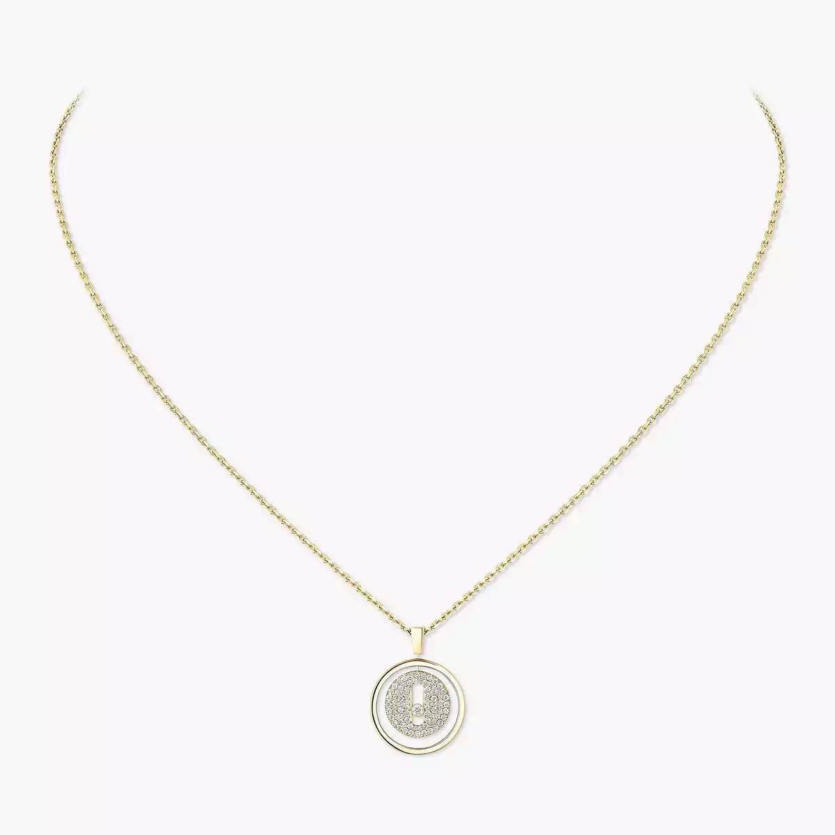 [Plus&Max] Lucky Move Diamond Necklace