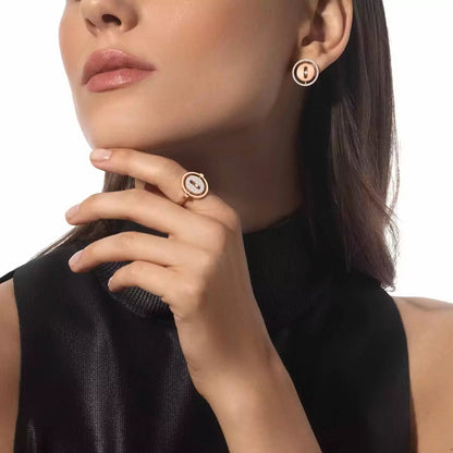 [Max Jewelry]Lucky Move Diamond Earrings