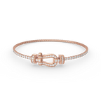 [Plus&Max]FORCE  HORSESHOE  DIAMOND TENNIS BRACELET
