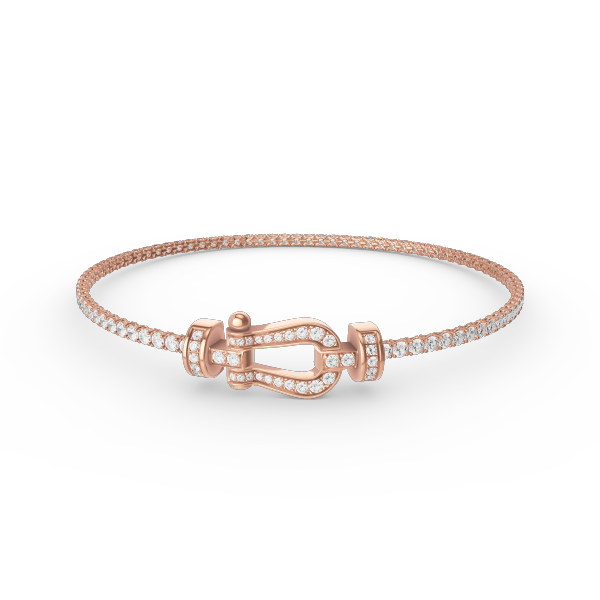 [Max Jewelry ]FORCE  HORSESHOE  DIAMOND TENNIS BRACELET
