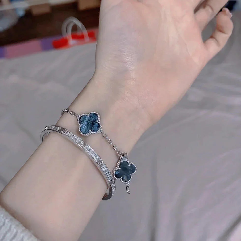 [Max Jewelry ]CLOVER 5 MOTIF PIETERSITE BRACELET COLLECTION