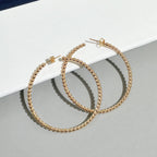 [Plus&Max] SMOOTH BEAD STUD EARRINGS