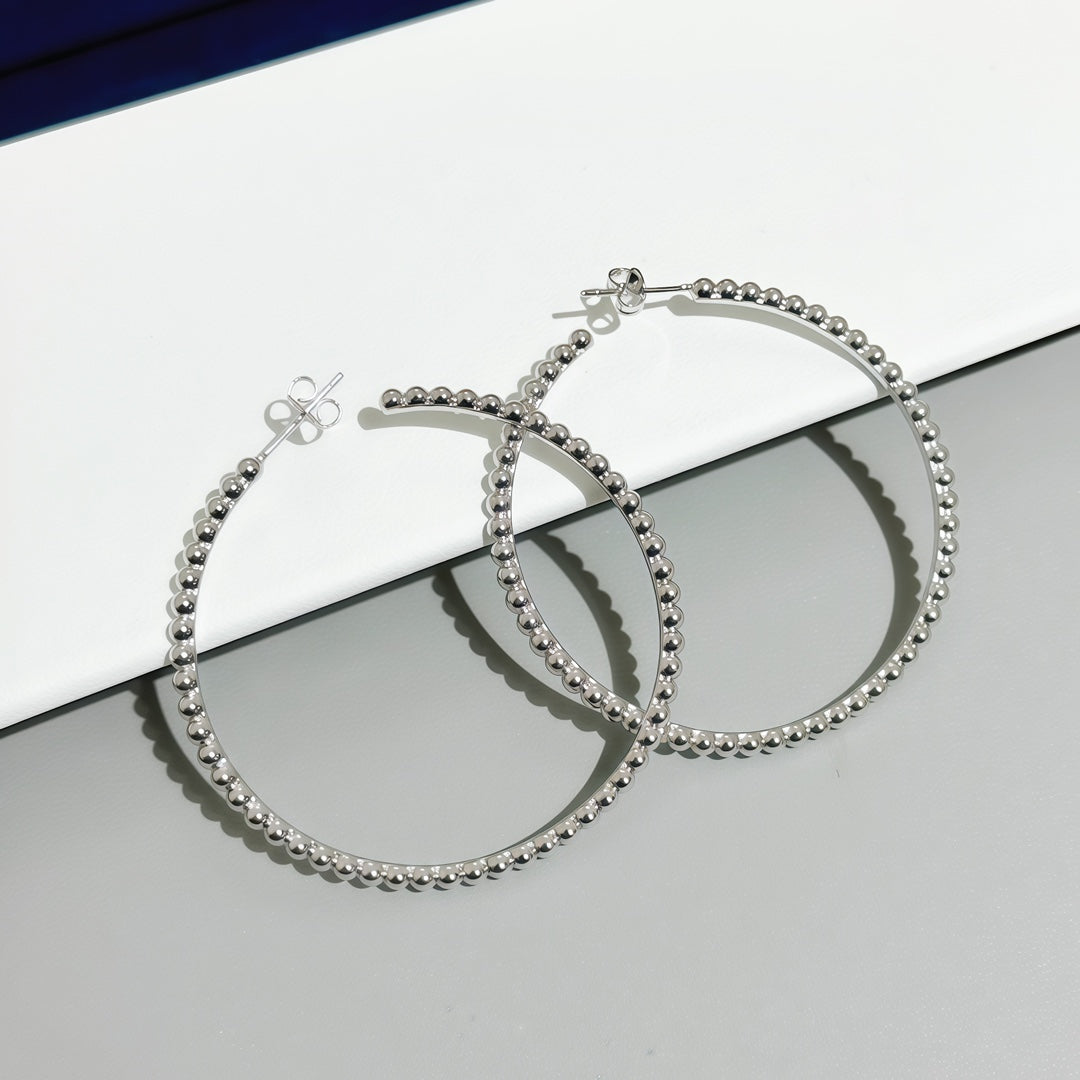 [Max Jewelry] SMOOTH BEAD STUD EARRINGS