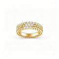 [Plus&Max] THREE-ROW DIAMOND RING