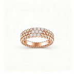 [Plus&Max] THREE-ROW DIAMOND RING