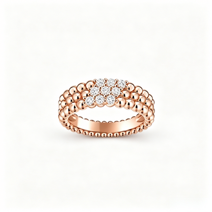 [Max Jewelry] THREE-ROW DIAMOND RING