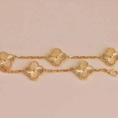 [Max Jewelry ] CLOVER 5 MOTIF LASER BRACELET COLLECTION