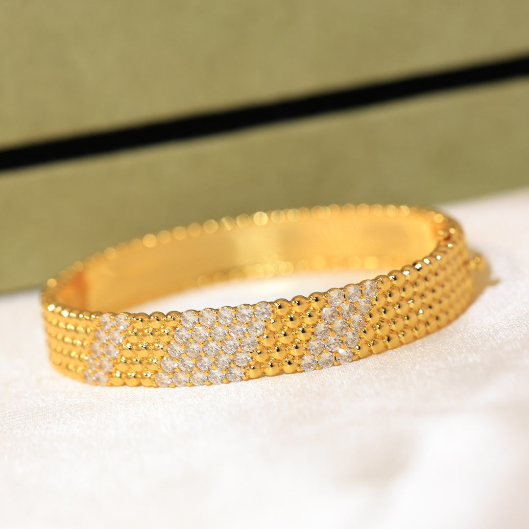 [Max Jewelry]  FIVE-ROW DIAMOND BRACELET